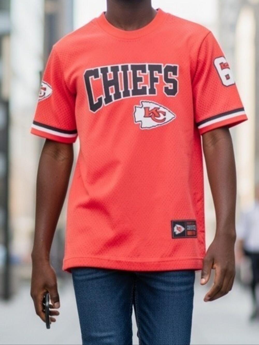 KANSAS CITY CHIEFS NFL Mesh Youth Jersey - Size 8 (SMALL)